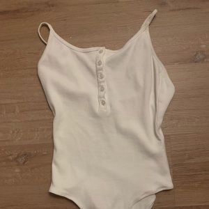 Amuse Society - White tank top body suit